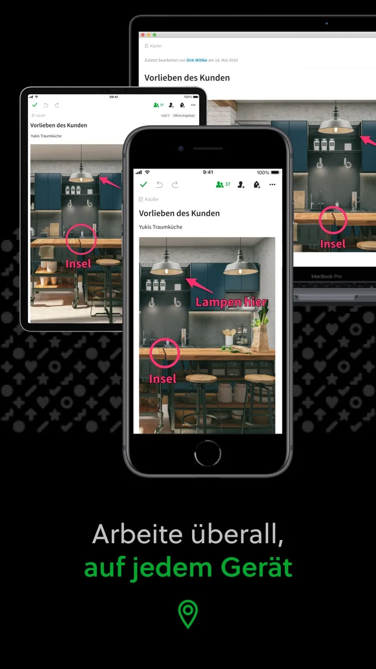 Evernote – Synchronisation über iOS, Android, Mac und Web.