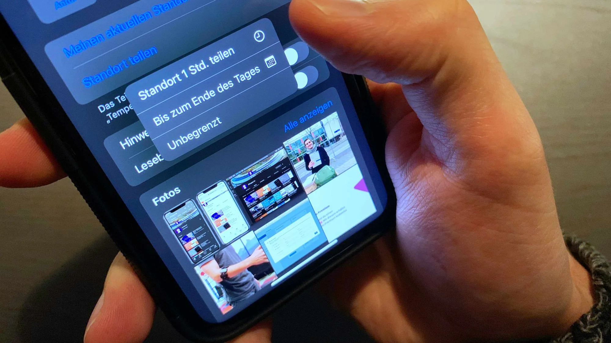 Standort freigeben in der Nachrichten App (iMessage)