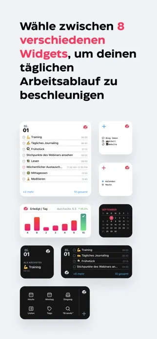Sorted³ Tagesplan — Hyper-Scheduling verteilt Aufgaben automatisch in freie Kalenderslots.